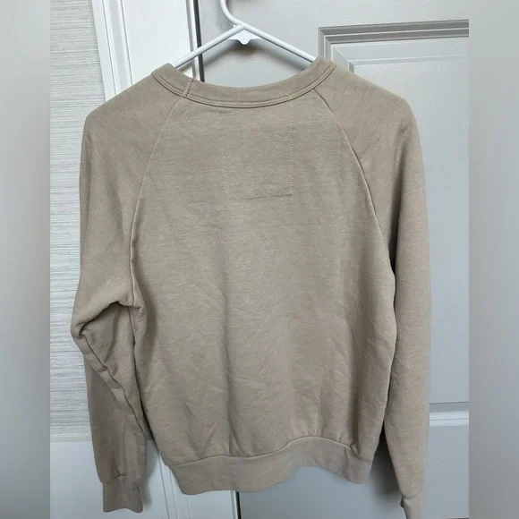 Aviator Nation Bolt Crewneck Sweatshirt; Sand/Mocha - XS - Picture 5 of 7